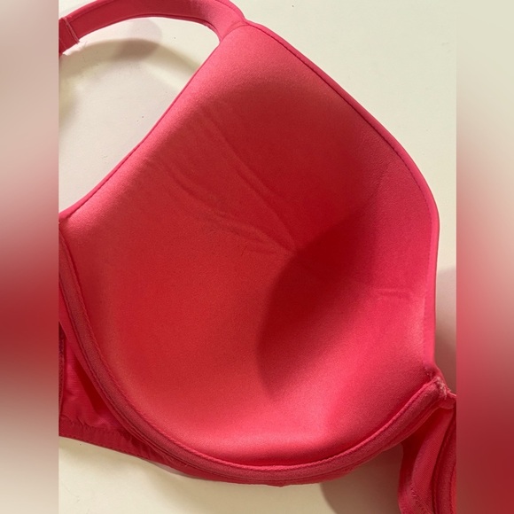 Avenue Watermelon Pink Underwire Plunge Full Coverage T-Shirt Bra 46DD - Picture 5 of 9